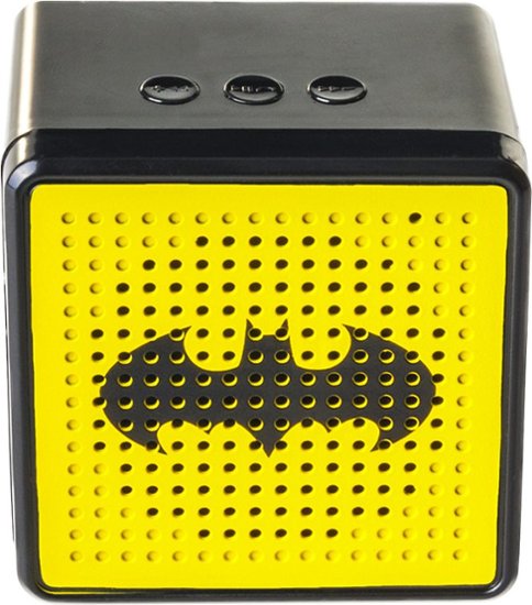 Batman - Portable Bluetooth Speaker - Black/yellow - Front Zoom