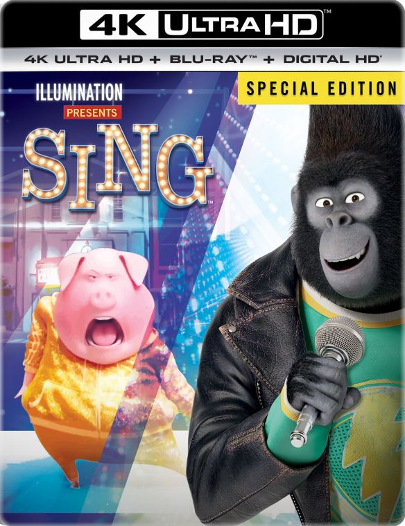 Sing [SteelBook] [Includes Digital Copy] [4K Ultra HD Blu-ray/Blu-ray] [Only @ Best Buy] [2016]