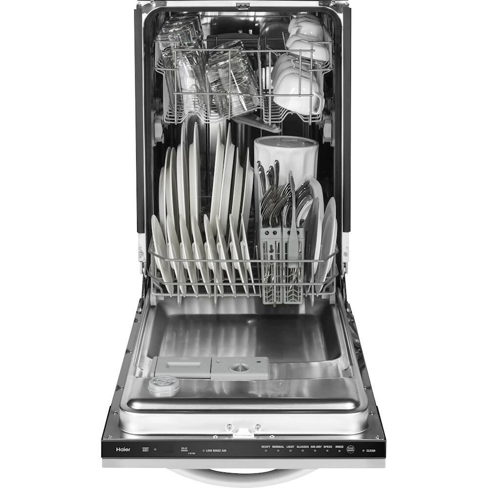 Best Buy Haier 18" BuiltIn Dishwasher Stainless steel QDT125SSKSS