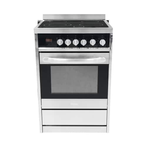 Haier - 2.5 Cu. Ft. Freestanding Electric Convection Range - Stainless steel - Larger Front