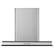 Front. Haier - 24" Convertible Range Hood - Stainless steel and glass.