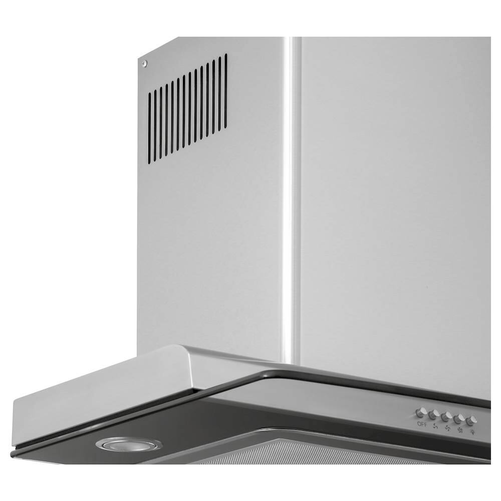 Best Buy Haier 24" Convertible Range Hood Stainless steel and glass