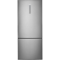 Haier - 15 Cu. Ft. Bottom-Freezer Refrigerator - Stainless steel - Front_Zoom