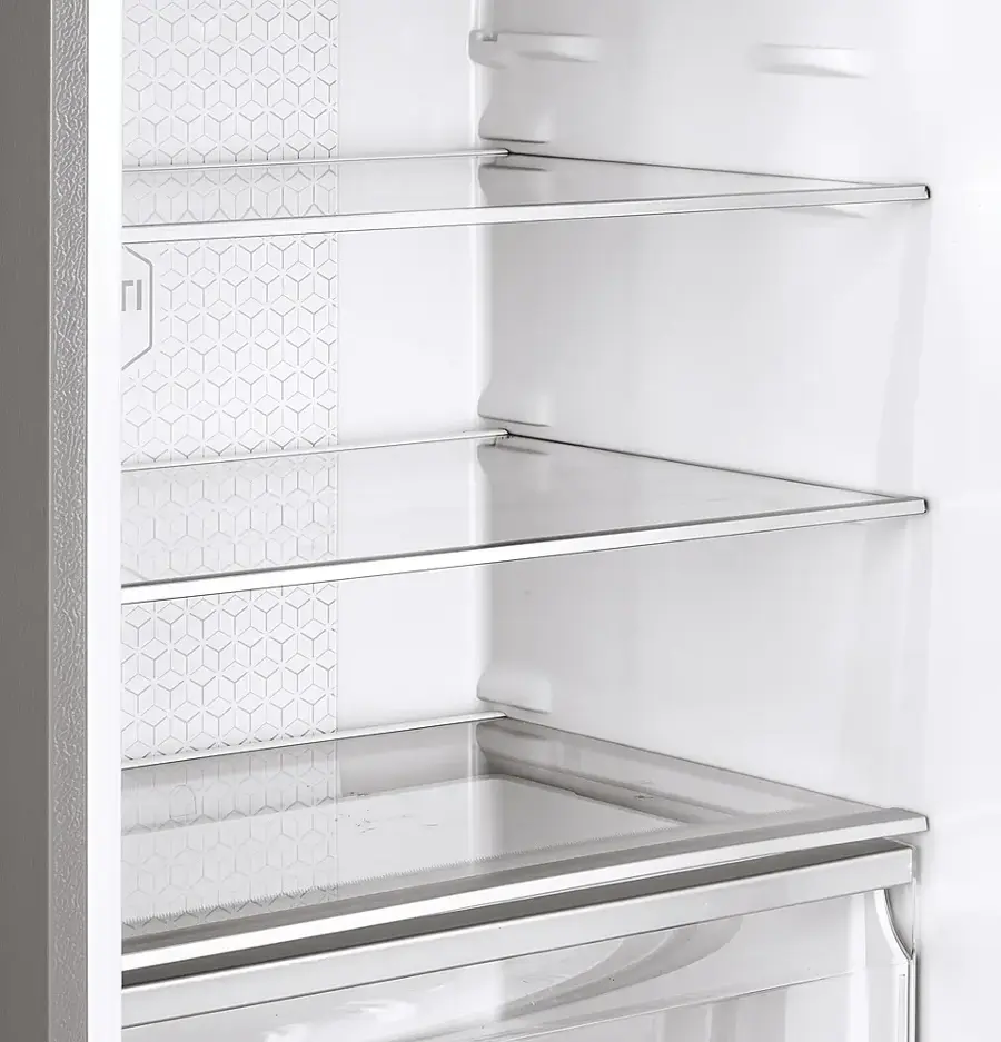 Alt View 13. Haier - 15 Cu. Ft. Bottom-Freezer Refrigerator - Stainless Steel.