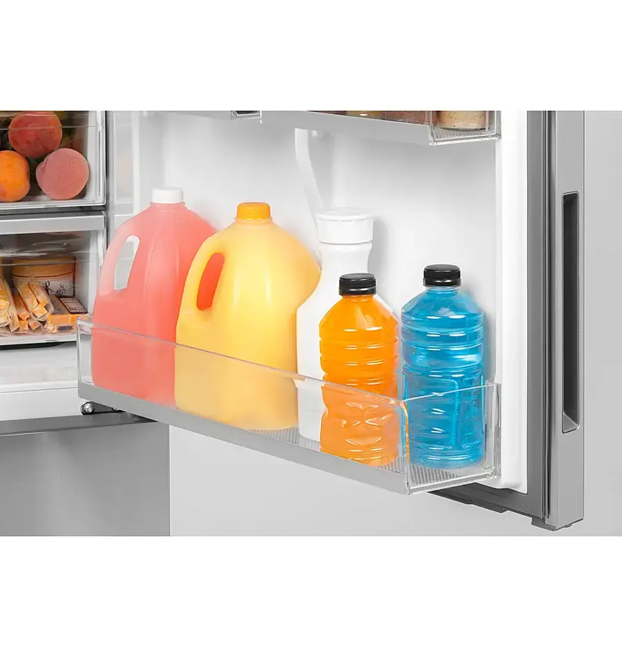 Alt View 17. Haier - 15 Cu. Ft. Bottom-Freezer Refrigerator - Stainless Steel.
