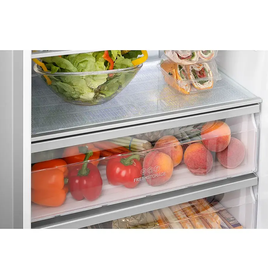 Alt View 19. Haier - 15 Cu. Ft. Bottom-Freezer Refrigerator - Stainless Steel.
