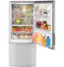 Alt View 1. Haier - 15 Cu. Ft. Bottom-Freezer Refrigerator - Stainless Steel.