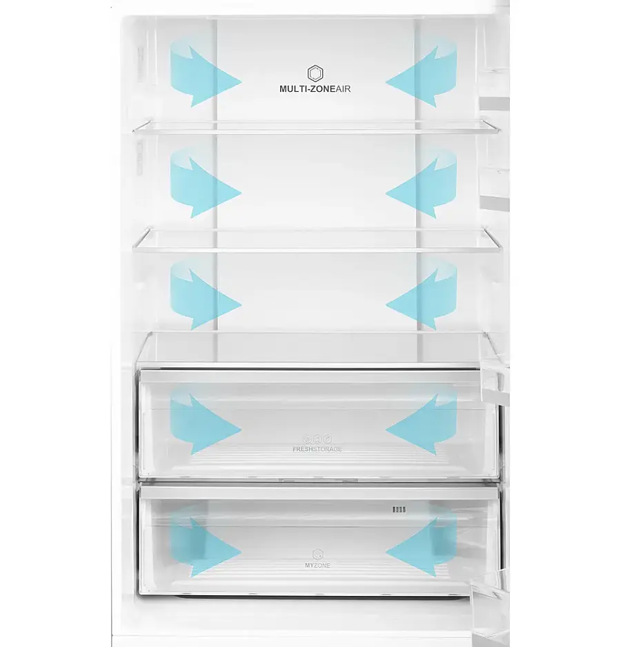 Alt View 21. Haier - 15 Cu. Ft. Bottom-Freezer Refrigerator - Stainless Steel.