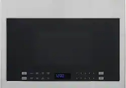 Haier - 1.4 Cu. Ft. Over-the-Range Microwave with Sensor Cooking and 10 Power Levels - Stainless Steel - Front_Zoom