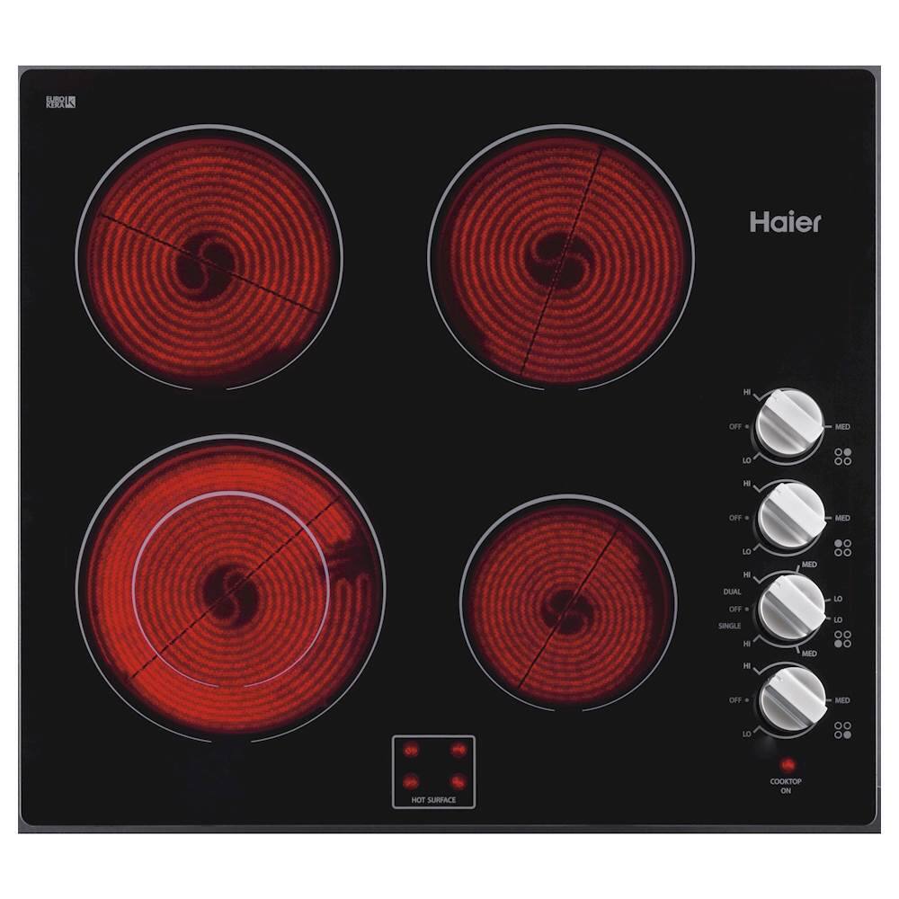 Haier 24" Electric Cooktop Black HCC2220BEB Best Buy
