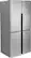 Angle. Haier - 16.4 Cu. Ft. Counter-Depth Side-by-Side Refrigerator - Stainless Steel.