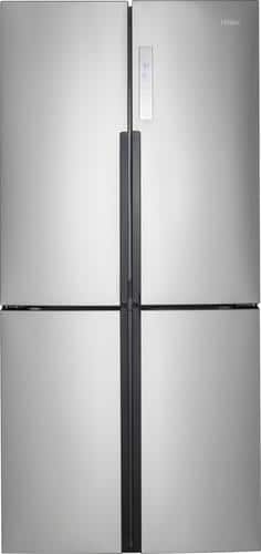 Haier - 16.4 Cu. Ft. Counter-Depth Refrigerator - Stainless - Larger Front