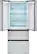 Alt View 2. Haier - 15 Cu. Ft. 4-Door French Door Refrigerator - Stainless Steel.