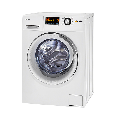 Haier - 2 Cu. Ft. 8-Cycle Compact Washer and 3-Cycle Electric Dryer Combo - White