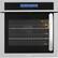 Front. Haier - 23.4" Built-In Single Electric Convection Wall Oven - Stainless Steel.
