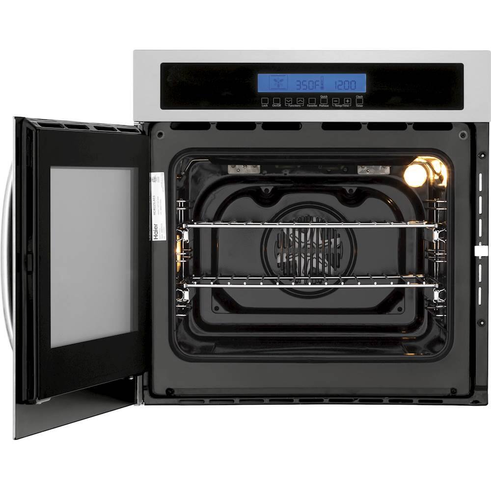 Alt View 12. Haier - 23.4" Built-In Single Electric Convection Wall Oven - Stainless Steel.