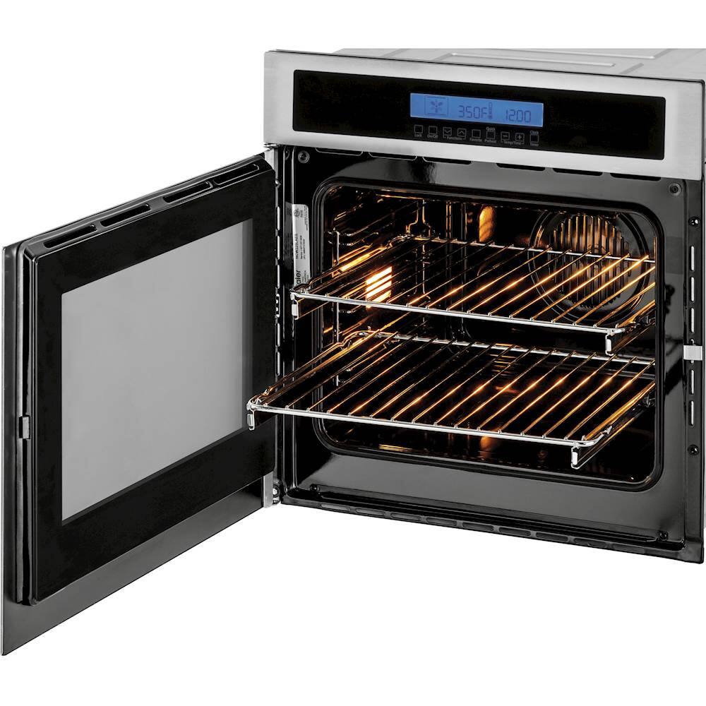 Alt View 16. Haier - 23.4" Built-In Single Electric Convection Wall Oven - Stainless Steel.