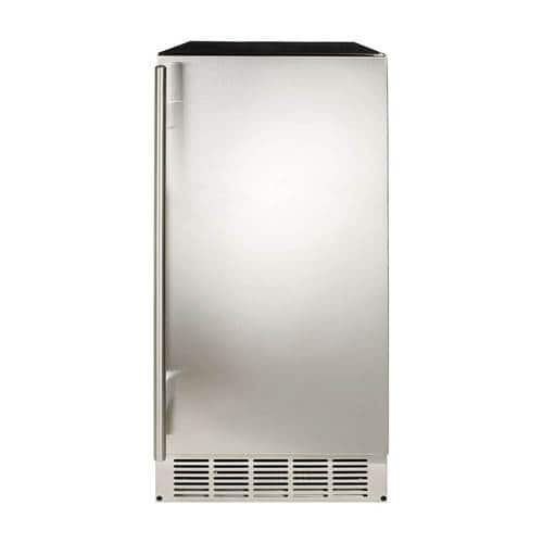 Haier - 14.6" 50-Lb. Built-In Icemaker - Stainless Steel - Larger Front