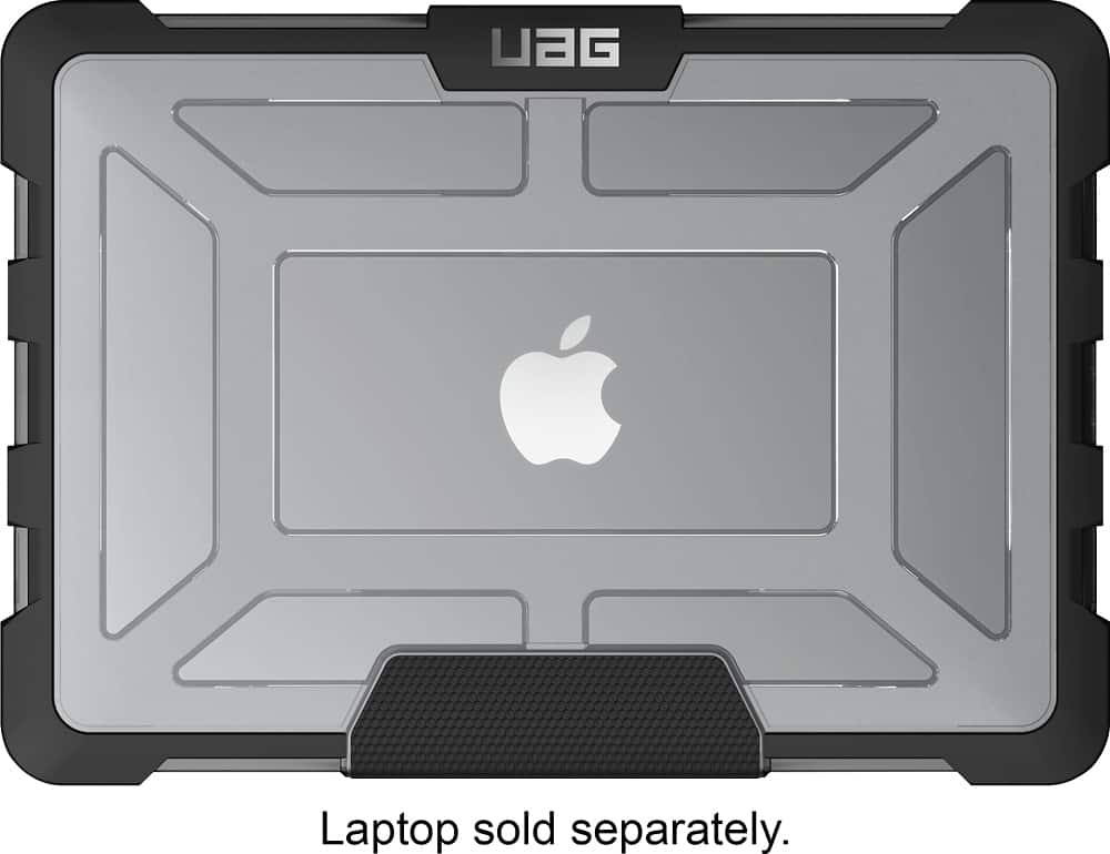 Front. UAG - Top and Rear Cover for Apple MacBook Pro 13.3" - Transparent/ice.
