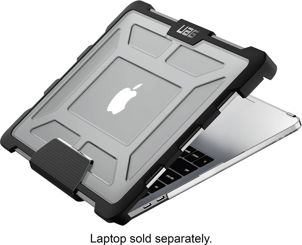 Alt View 1. UAG - Top and Rear Cover for Apple MacBook Pro 13.3" - Transparent/ice.