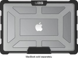 UAG - Top and Rear Cover for Apple MacBook Pro 15.4" - Transparent/ice - Front_Zoom