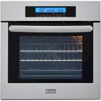 Haier - 24" Built-In Single Electric Convection Wall Oven - Stainless steel - Front_Zoom