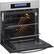 Left. Haier - 24" Built-In Single Electric Convection Wall Oven - Stainless Steel.