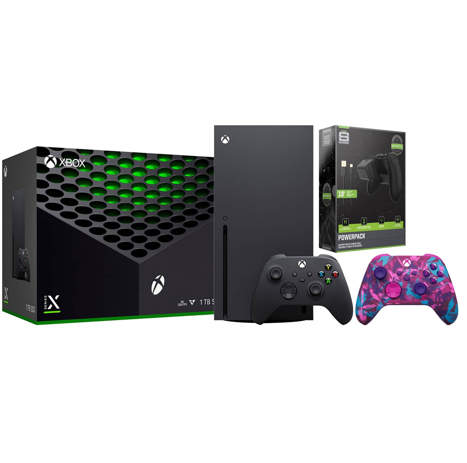 極美品 Xbox Series X Xbox Series X 1TB Disc Console with Extra Controller and Battery