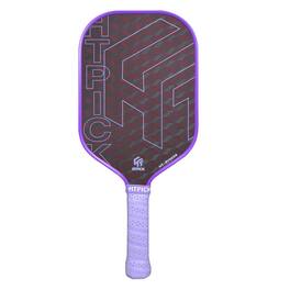 Aukfa - Thermoformed Pickleball Paddle - Carbon Fiber Face, 16mm Polypropylene Core, Fabric Woven Spin Surface - Purple