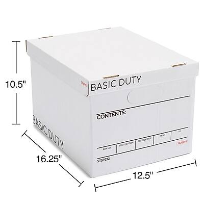 BASIC DUTY

CONTENTS:
- BOX NO: ST59212
- DESCRIPTION: Staples
- QUANTITY: 12.5"

10.5" x 16.25" x 12.5"