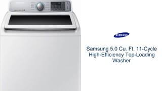 Features: 5.0 Cu. Ft. 11-Cycle High-Efficiency Top-Load