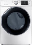Front. Samsung - 7.5 Cu. Ft. 10-Cycle Electric Dryer with Steam.
