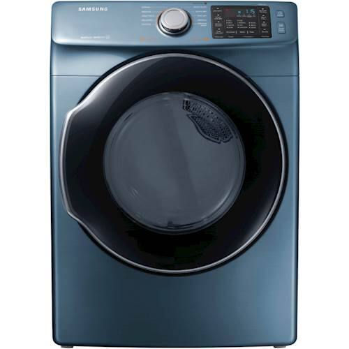 Samsung 7 5 Cu Ft 10 Cycle Electric Dryer With Steam Blue Ft 10 Cycle Electric Dryer With Steam Azure