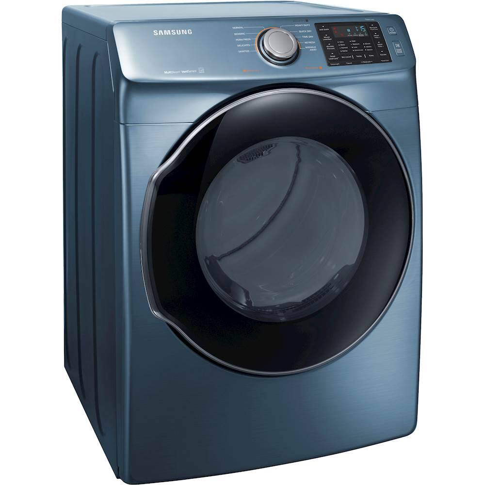 Angle. Samsung - 7.5 Cu. Ft. 10-Cycle Gas Dryer with Steam.