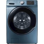 Front. Samsung - 4.5 Cu. Ft. 10-Cycle High-Efficiency Front-Loading Washer with Steam.