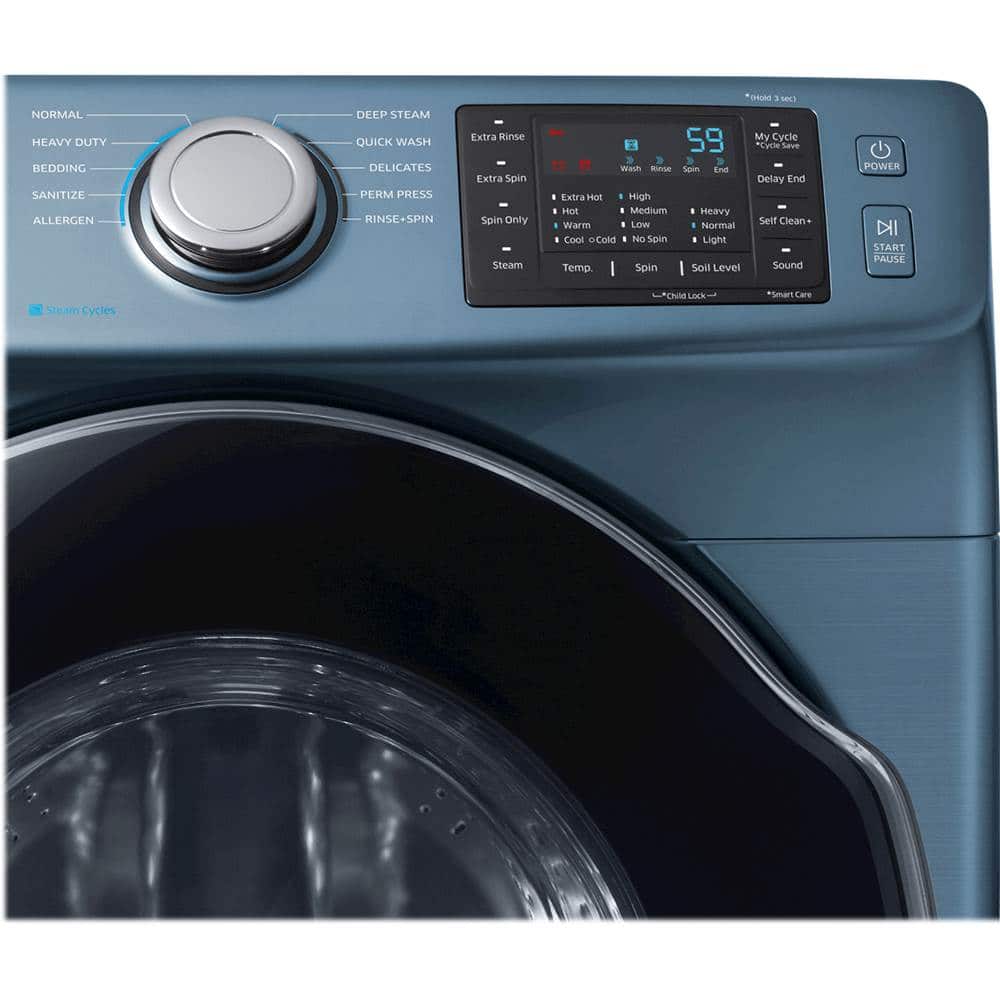  Samsung - 4.5 Cu. Ft. 10-Cycle High-Efficiency Front-Loading Washer with Steam