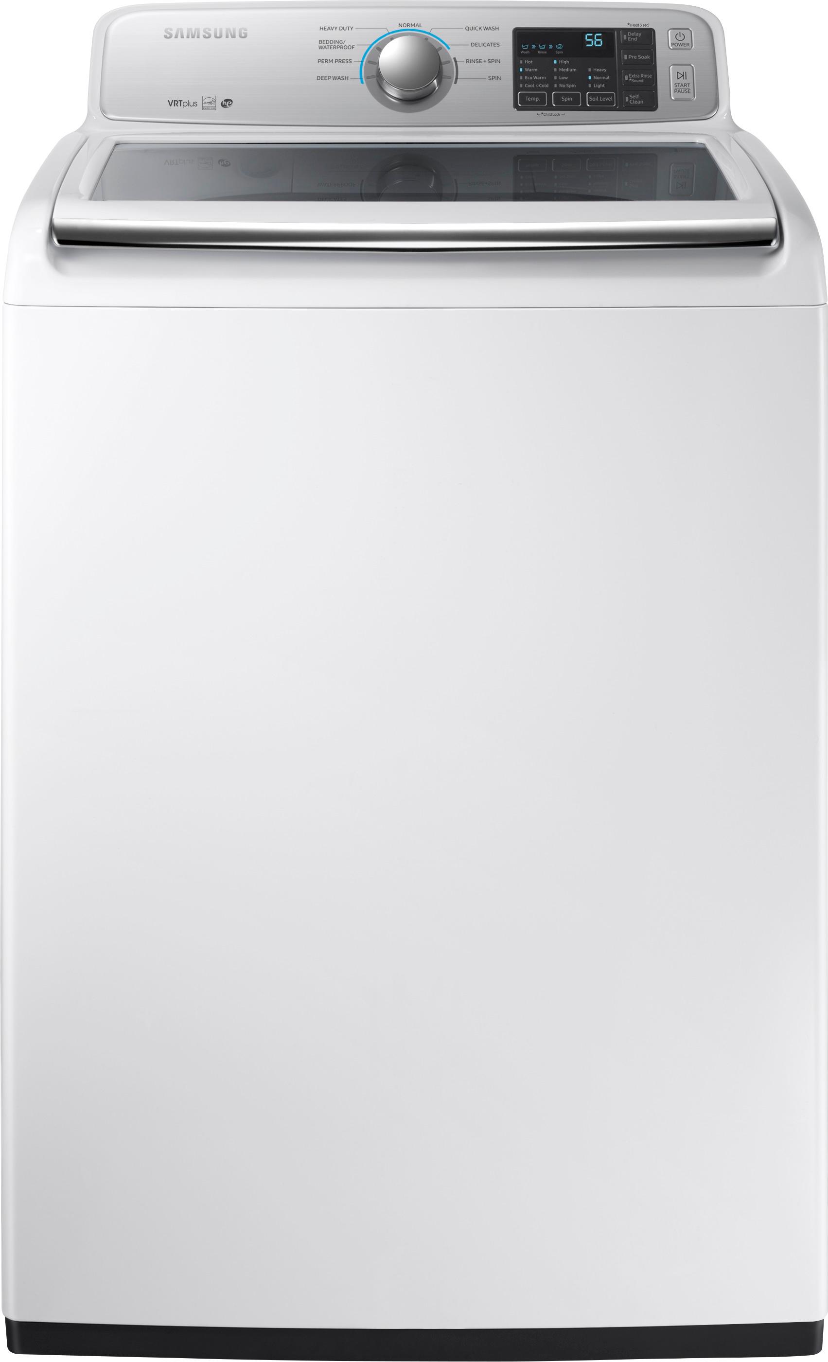 Best Buy Samsung 4 5 Cu Ft 9 Cycle Top Loading Washer White Wa45m7050aw