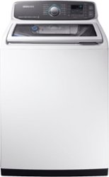 Samsung - 5.2 Cu. Ft. High Efficiency Top Load Washer with Activewash - White - Front_Zoom