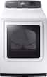 Samsung - 7.4 cu. ft. Capacity Electric Dryer - White - Larger Front