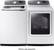 Alt View 16. Samsung - 7.4 Cu. Ft. Electric Dryer with Steam and Sensor Dry - White.