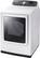 Left. Samsung - 7.4 Cu. Ft. Electric Dryer with Steam and Sensor Dry - White.