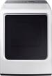 Samsung - 7.4 cu. ft. Capacity Electric Dryer - White - Larger Front