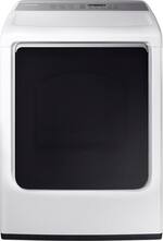 Samsung - 7.4 cu. ft. Capacity DOE Electric Dryer - White - Front_Standard