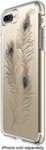 Front Zoom. Speck - Presidio CLEAR + PRINT Case for Apple® iPhone® 7 Plus - Clear/showy feather gold.