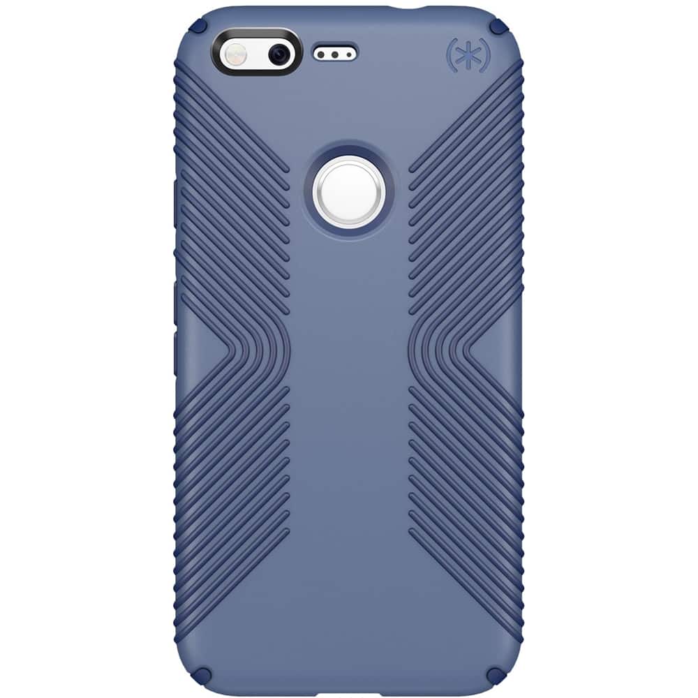 Front. Speck - Presidio GRIP Case for Google Pixel - Marine blue/twilight blue.