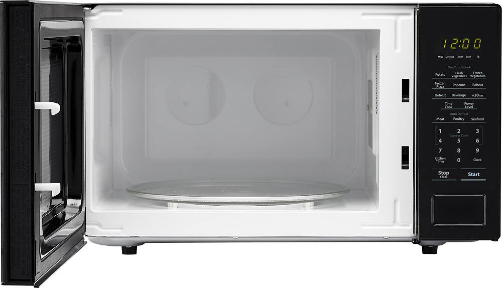 Alt View 11. Sharp - Carousel 1.1 Cu. Ft. Mid-Size Microwave - Black.