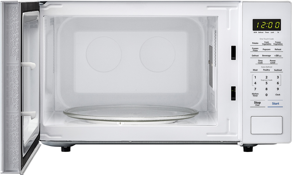 ft Countertop Microwave Carousel with Touch Control Panel White SHARP 1.1 cu 