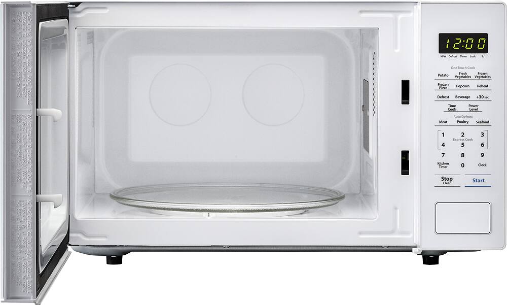 Alt View 11. Sharp - Carousel 1.1 Cu. Ft. Mid-Size Microwave - White.