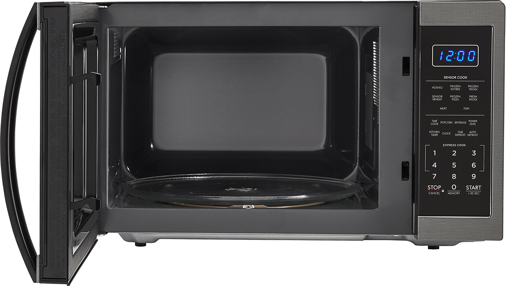 Hamilton Beach 1.1 Cu. ft. 1000 W Mid Size Microwave Oven, 1000W, Black Stainless Steel, Size: Mid-Size