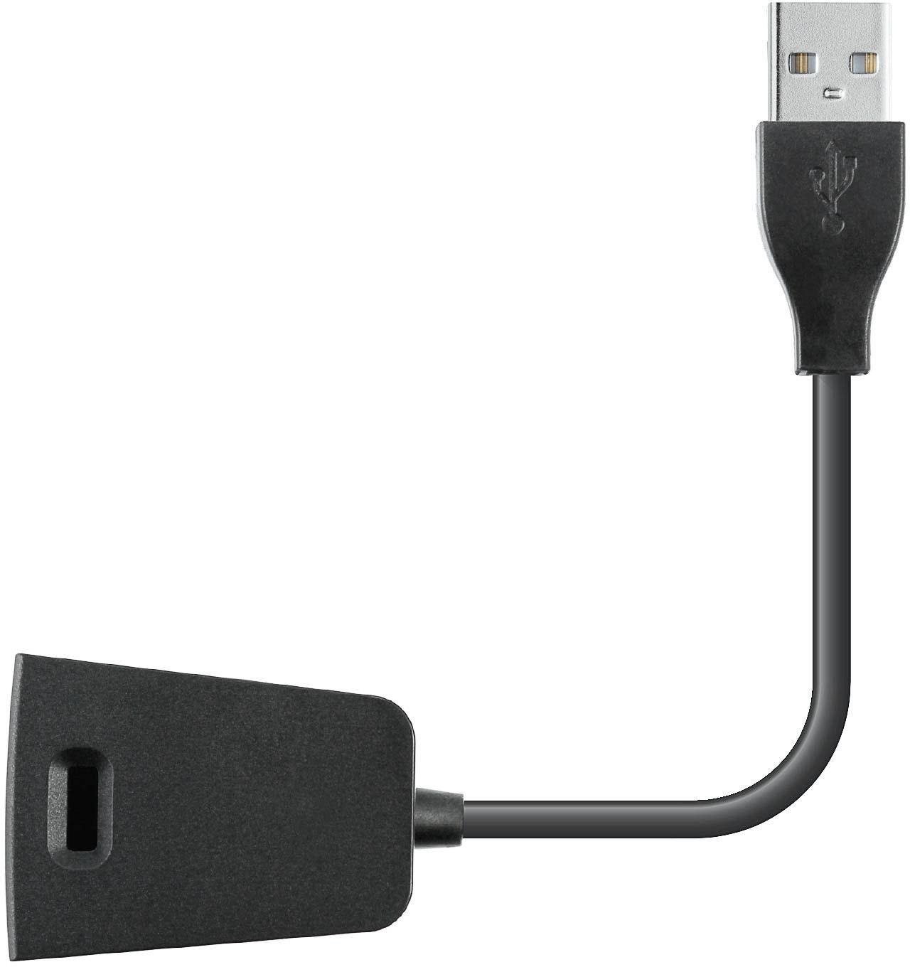 Front. Adreama - 1.6' USB Charging Cable - Black.